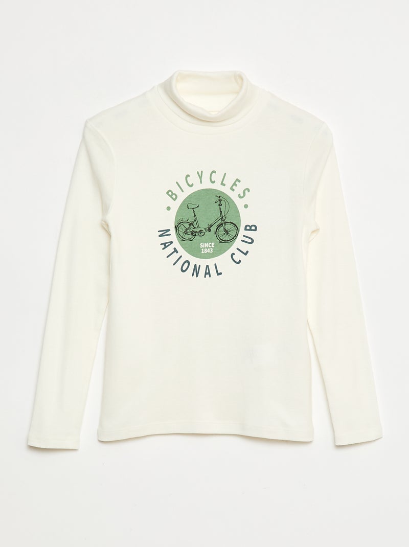 Lot de 2 sous-pull à col montant Blanc - Kiabi