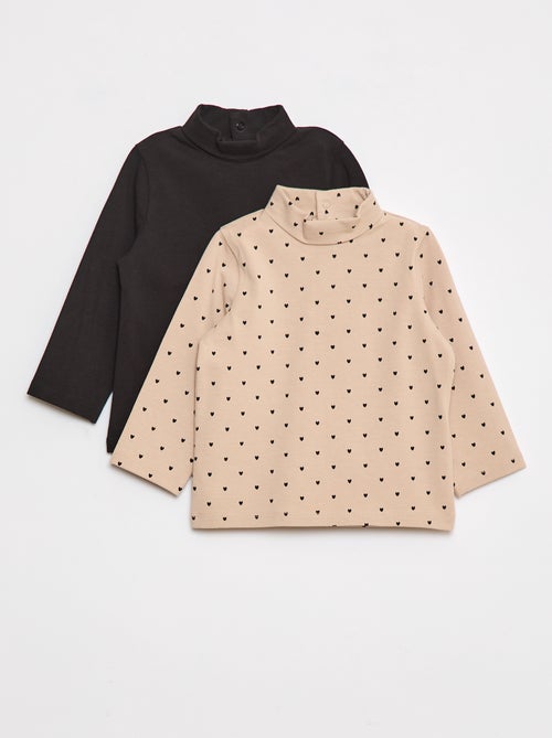 Lot de 2 sous-pull col roulé - Kiabi