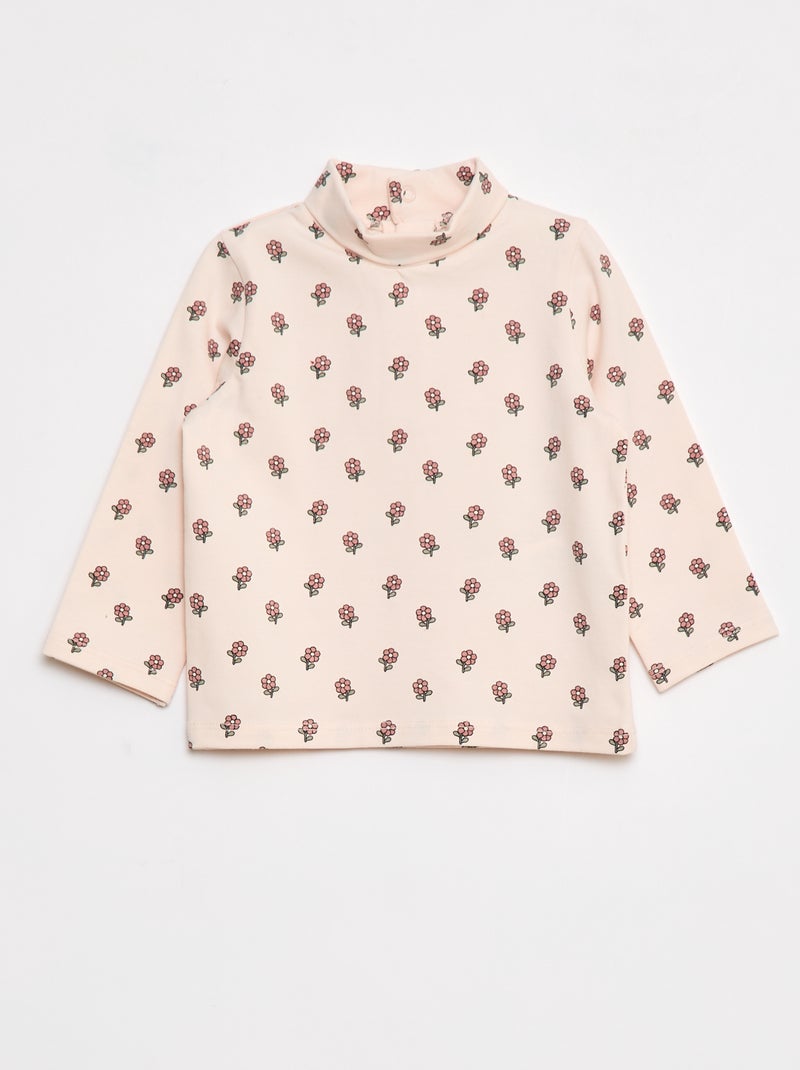 Lot de 2 sous-pull col roulé Rose - Kiabi