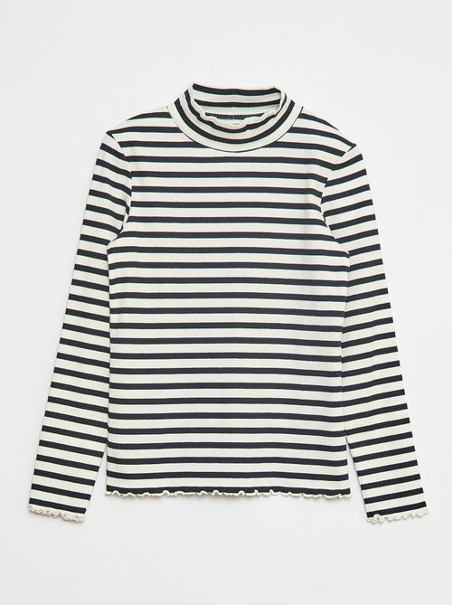 Lot de 2 sous-pull côtelés - Kiabi