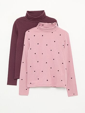Lot de 2 sous-pulls à col roulé