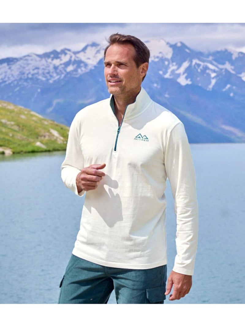 Lot de 2 sous-pulls jersey col zippé rx-trem   - atlas for men Blanc Vert - Kiabi