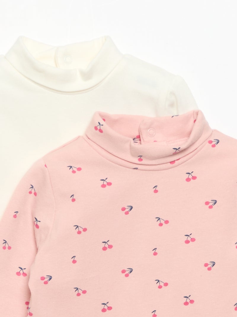 Lot de 2 sous-pulls Rose - Kiabi