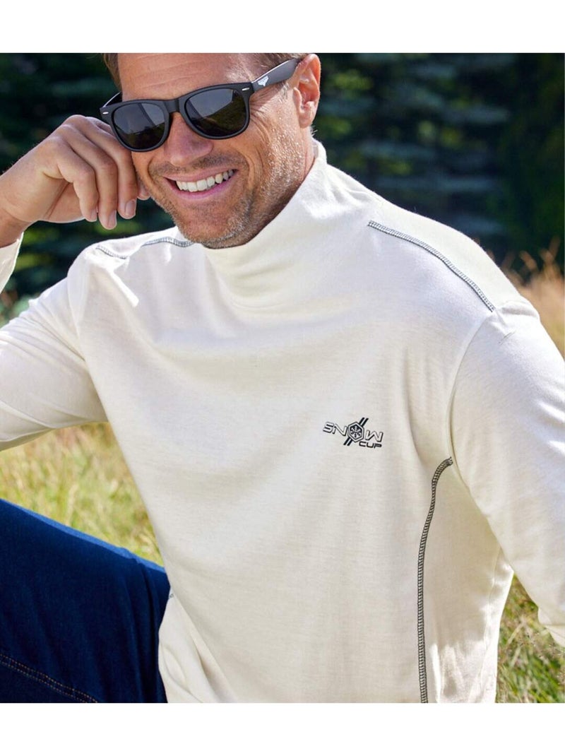 Lot de 2 Sous-Pulls Snow   - ATLAS FOR MEN Blanc Bordeaux - Kiabi