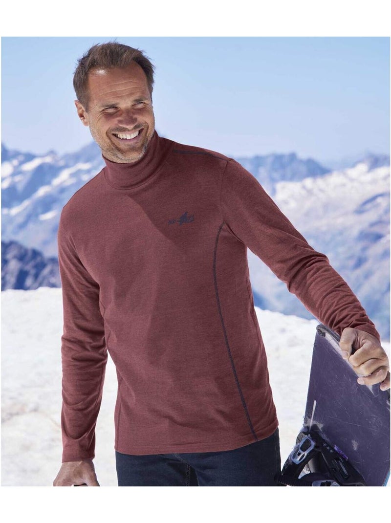 Lot de 2 Sous-Pulls Snow   - ATLAS FOR MEN Blanc Bordeaux - Kiabi