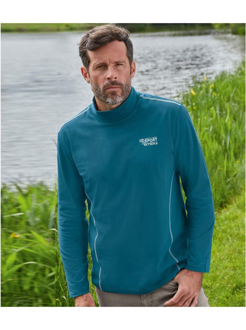 Lot de 2 sous-pulls sport   - atlas for men Bleu Gris - Kiabi
