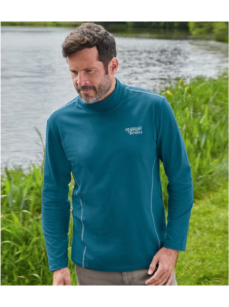 Lot de 2 sous-pulls sport   - atlas for men Bleu Gris - Kiabi
