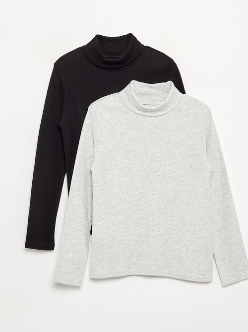 Lot de 2 sous-pulls unis - Kiabi Lot de 2 sous-pulls unis - Kiabi