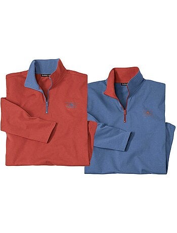 Lot de 2 sous-pulls zippés - atlas for men