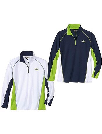 Lot de 2 Sous-Pulls Zippés Sport - ATLAS FOR MEN