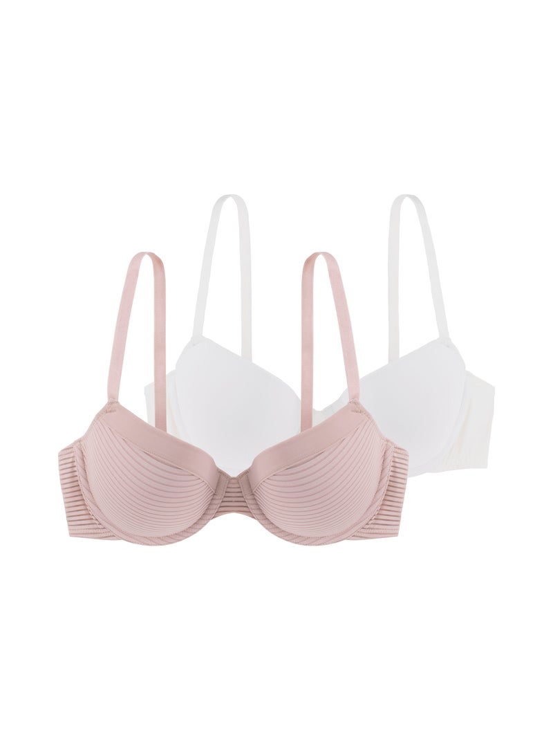 Lot de 2 soutien-gorge coque louise Dorina Ivoire - Kiabi