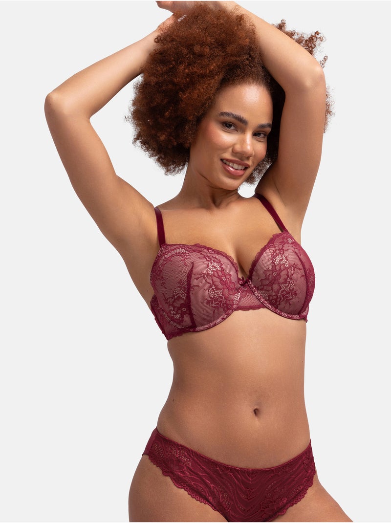 Lot de 2 soutien-gorge corbeille chloe Dorina Noir Bordeaux - Kiabi