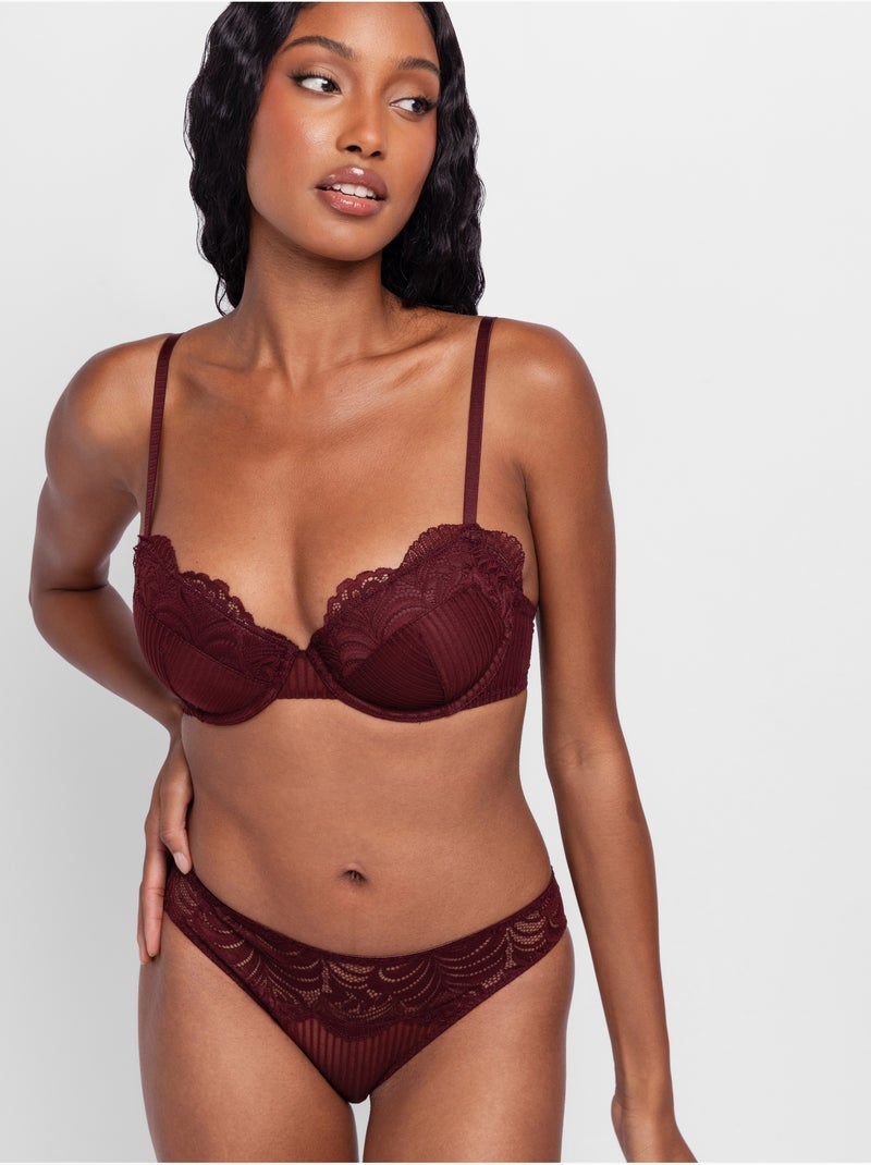Lot de 2 Soutien-gorge corbeille Emersyn Dorina Blanc/Rouge - Kiabi