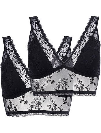 Lot de 2 Soutien-gorge corbeille en dentelle Dorina