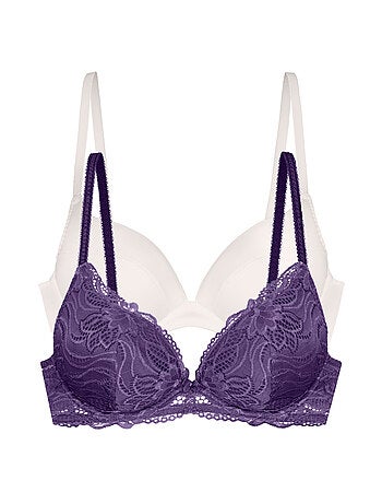 Lot de 2 soutien-gorge plongeant angie push-up Dorina
