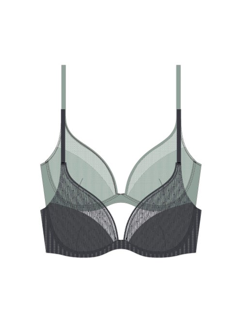 Lot de 2 soutien-gorge plongeant madison Dorina - Kiabi Lot de 2 soutien-gorge plongeant madison Dorina - Kiabi