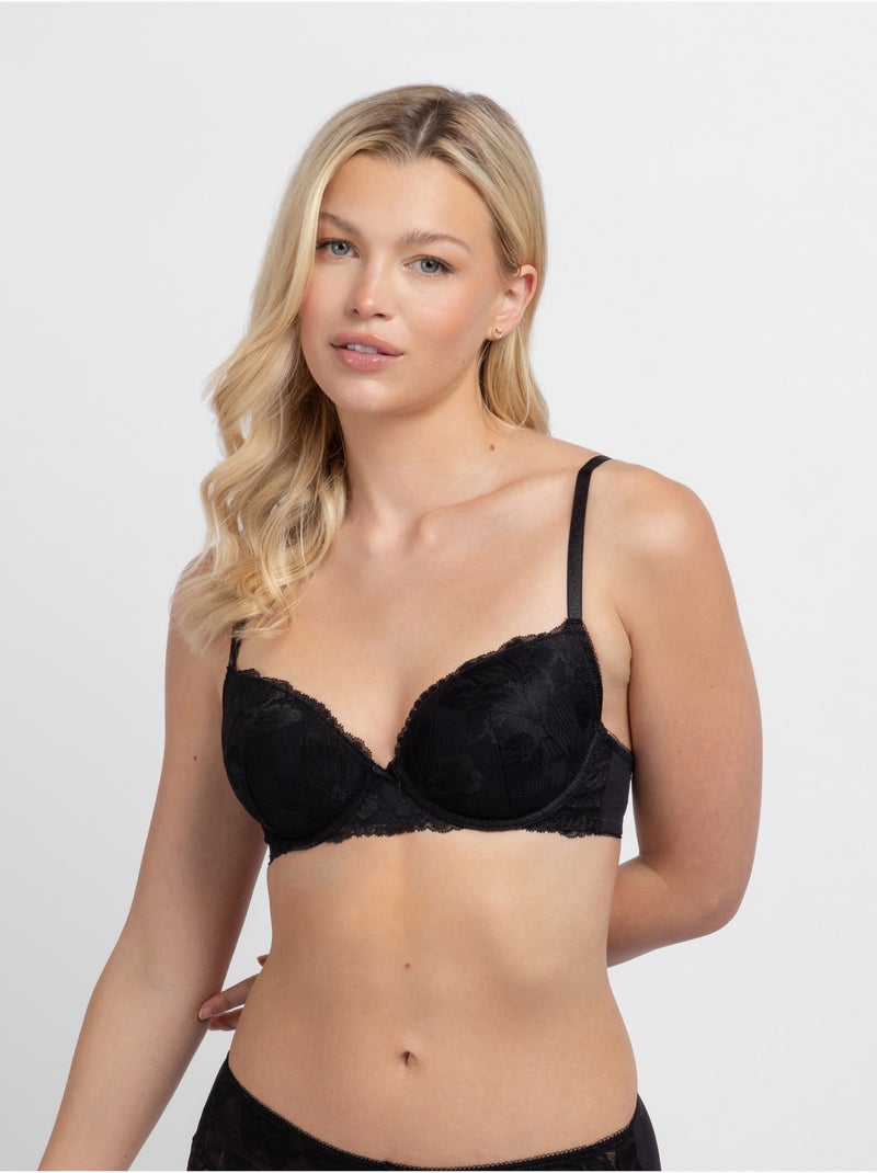 Lot de 2 soutien-gorge plongeant push-up en dentelle Origins Dorina Blanc Blanc - Kiabi