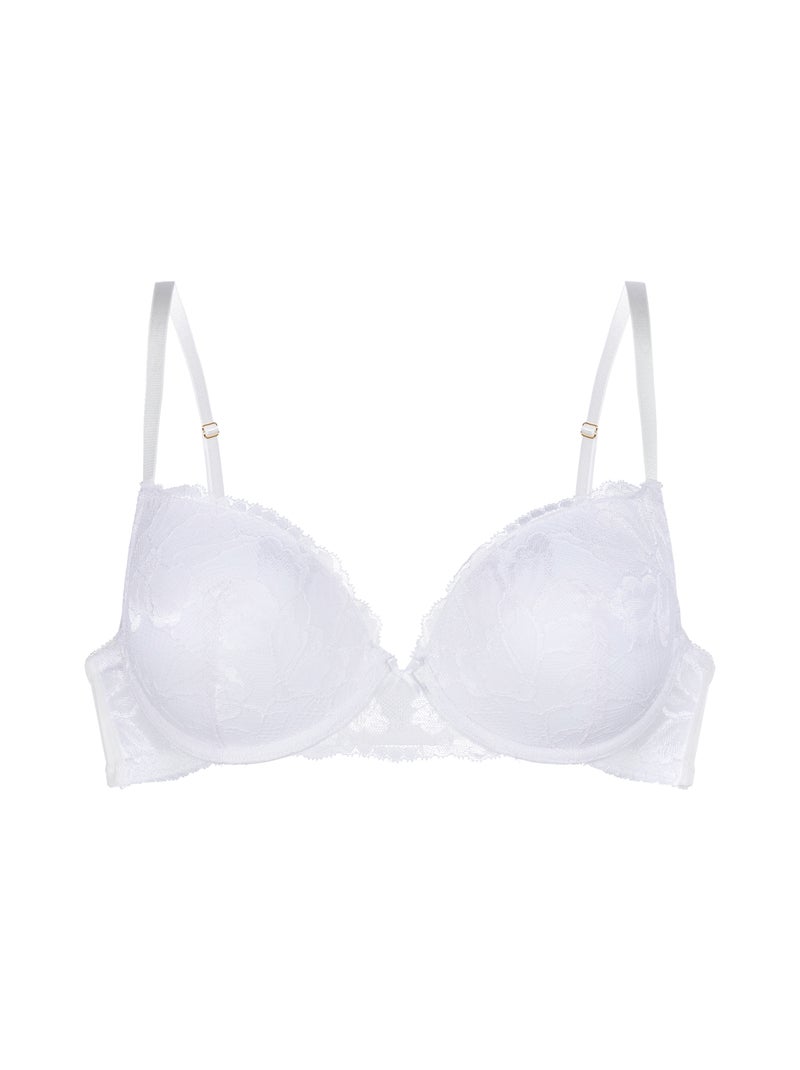 Lot de 2 soutien-gorge plongeant push-up en dentelle Origins Dorina Blanc Blanc - Kiabi