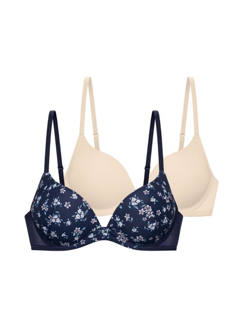 Lot de 2 soutien-gorge plongeant push-up nedida Dorina - Kiabi