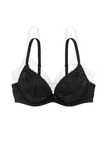 Lot de 2 soutien-gorge plongeant push-up sonia Dorina