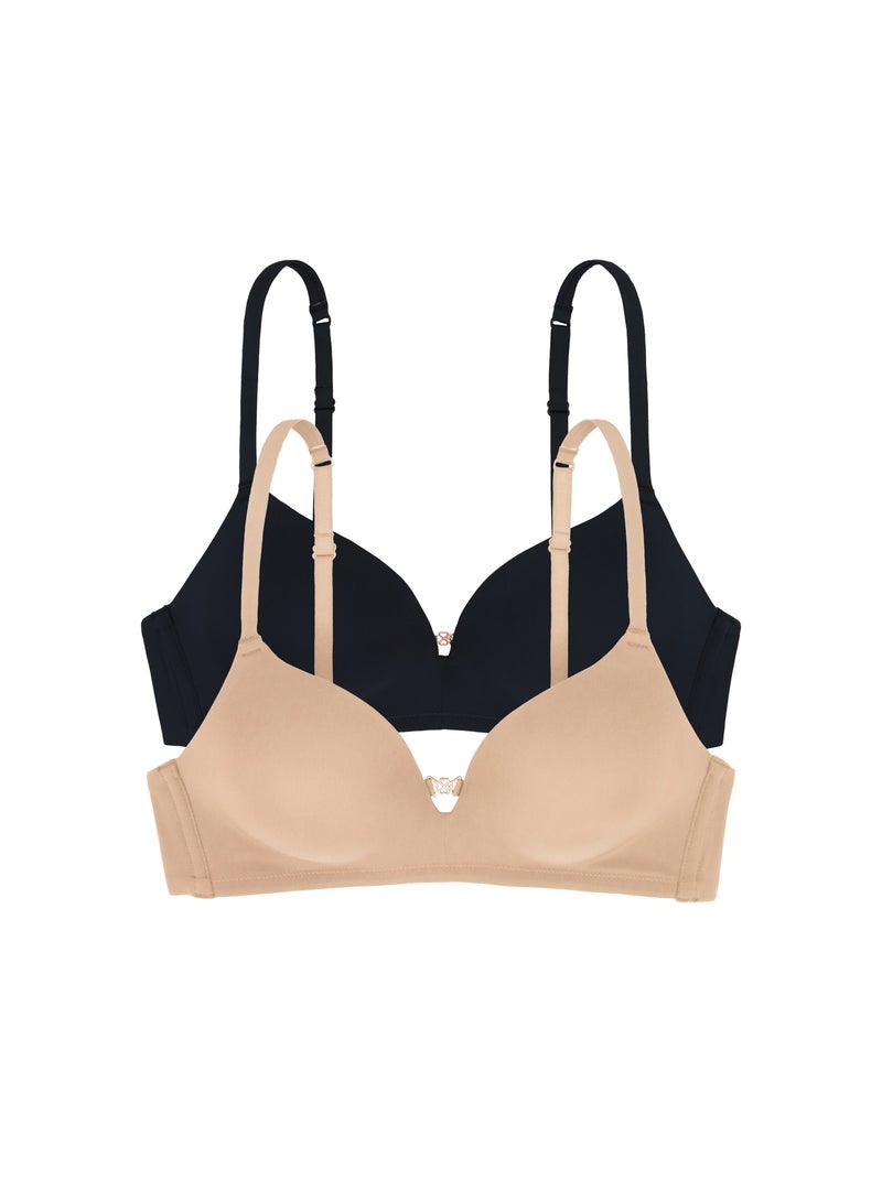 Lot de 2 soutien-gorge sans armatures fili Dorina Noir - Kiabi