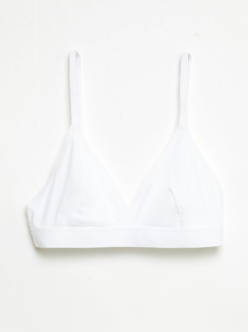 Lot de 2 soutien-gorge triangles en microfibre - Kiabi