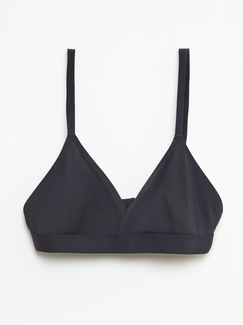 Lot de 2 soutien-gorge triangles en microfibre Blanc - Kiabi