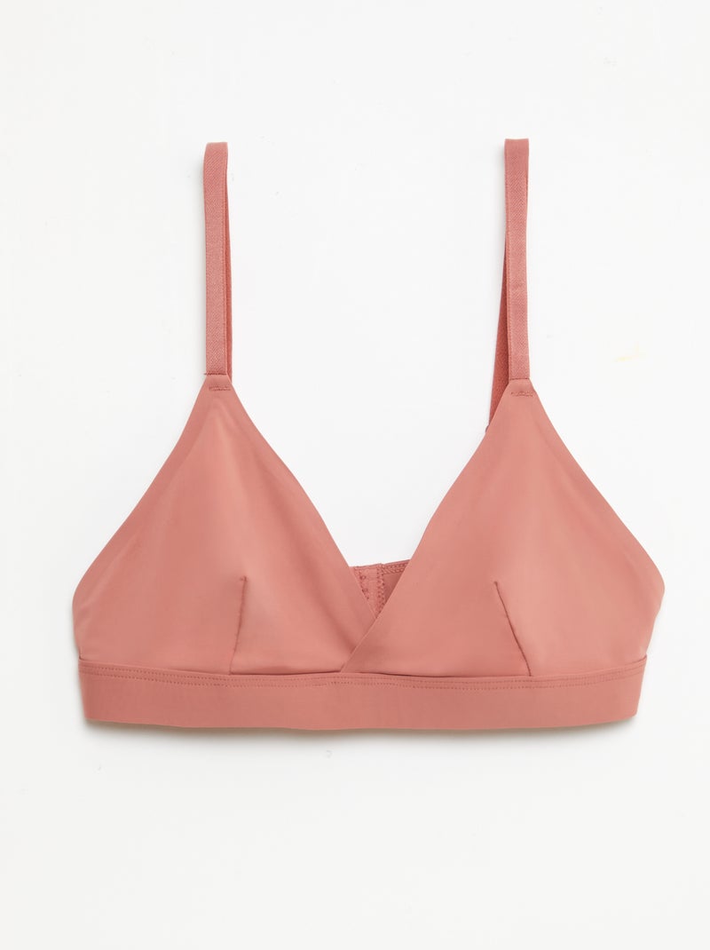 Lot de 2 soutien-gorge triangles en microfibre Blanc - Kiabi