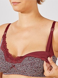 Lot de 2 soutiens-gorge d'allaitement bonnet D&E - Kiabi