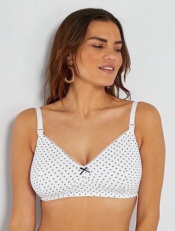 Lot de 2 soutiens-gorge d'allaitement en coton - Kiabi