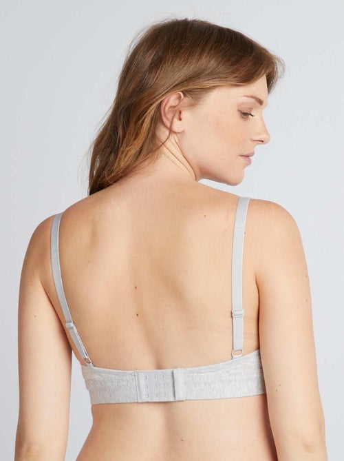 Lot de 2 soutiens-gorge d'allaitement en coton - Kiabi