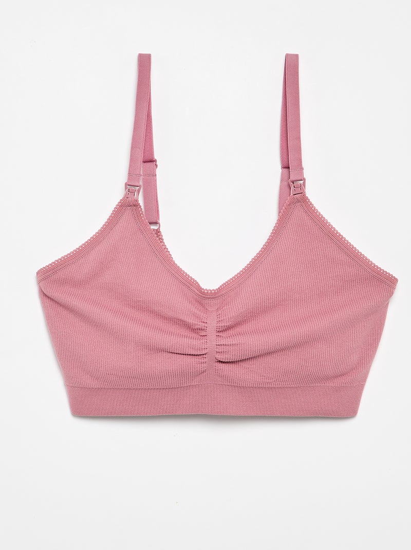 Lot de 2 soutiens-gorge d'allaitement Rose - Kiabi