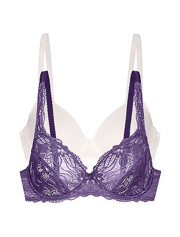 Lot de 2 soutiens-gorge emboîtants sans coques Angie