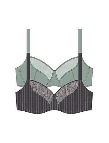 Lot de 2 soutiens-gorge emboîtants sans coques Madison