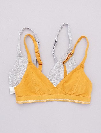 Lot de 2 soutiens-gorge sans armature