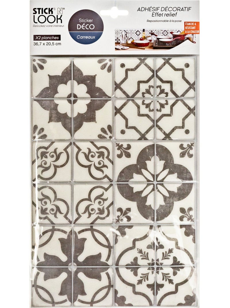Lot de 2 stickers CARO Multicolore - Kiabi
