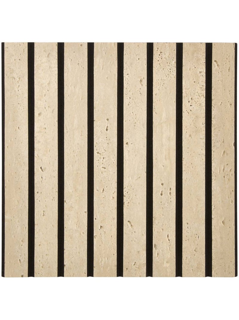 Lot de 2 stickers muraux effet travertin RIBO Marron - Kiabi