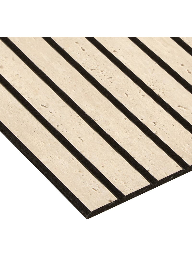 Lot de 2 stickers muraux effet travertin RIBO Marron - Kiabi