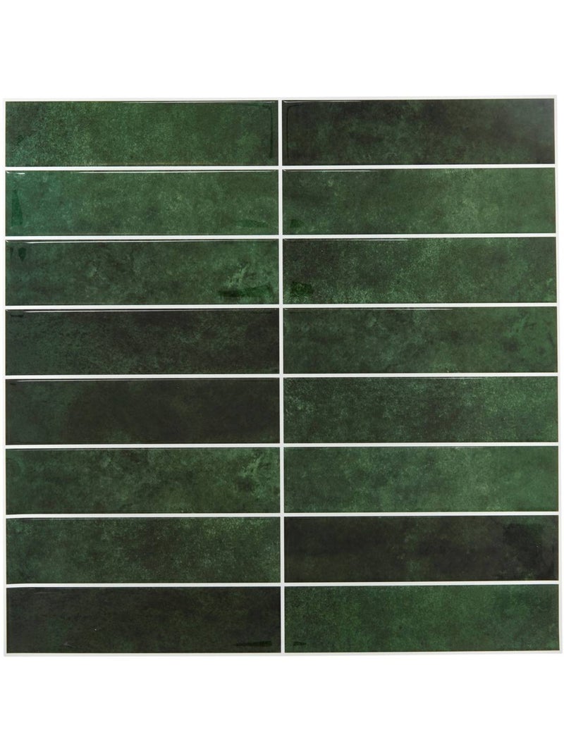 Lot de 2 stickers muraux rectangles caro Vert - Kiabi