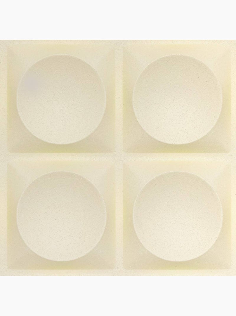 Lot de 2 stickers muraux ronds effet 3d oren Blanc - Kiabi