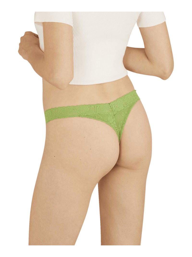 Lot de 2 strings DUO POP Blanc Vert - Kiabi