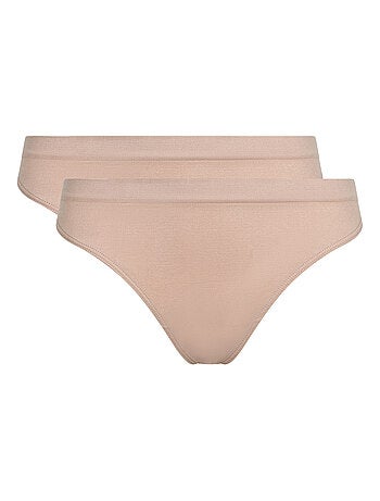 Lot de 2 Strings Microfibre Seamless