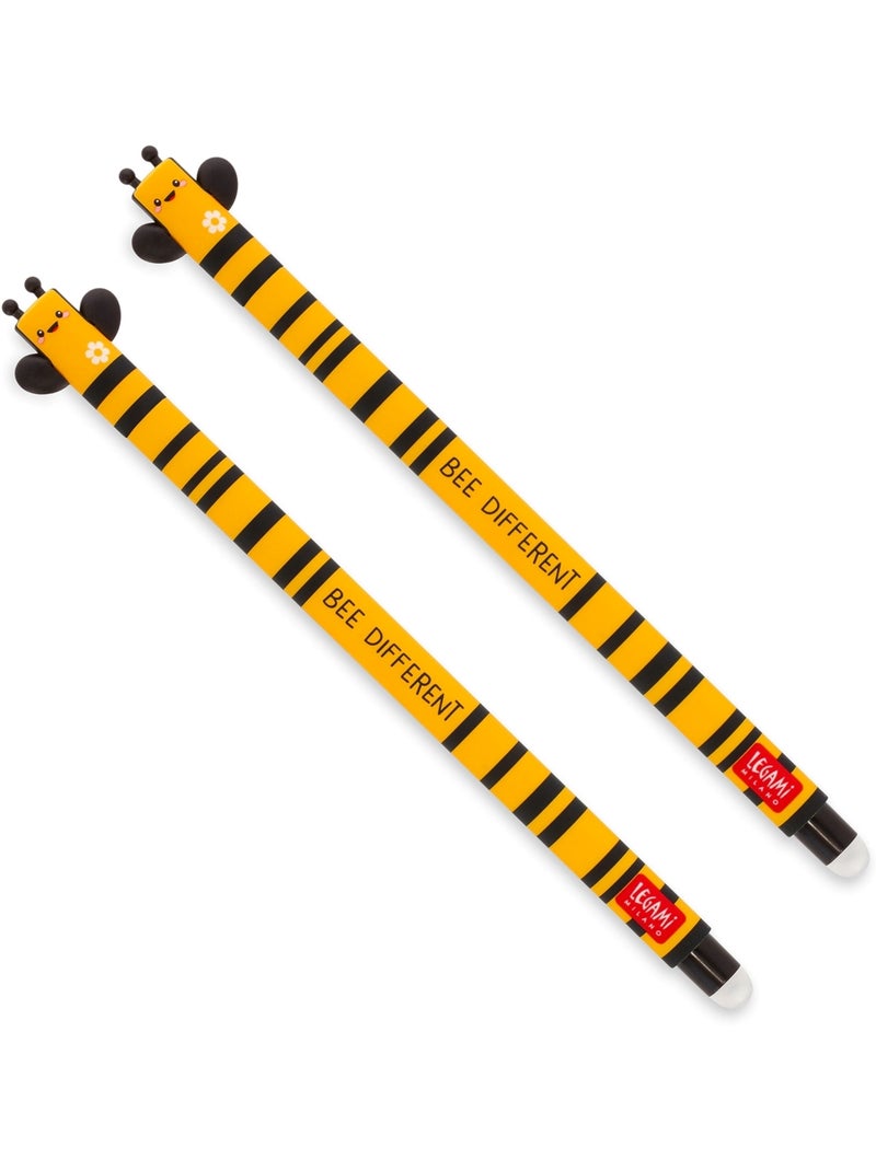 Lot de 2 stylos à encre gel effaçable - Erasable Pen - Bee N/A - Kiabi