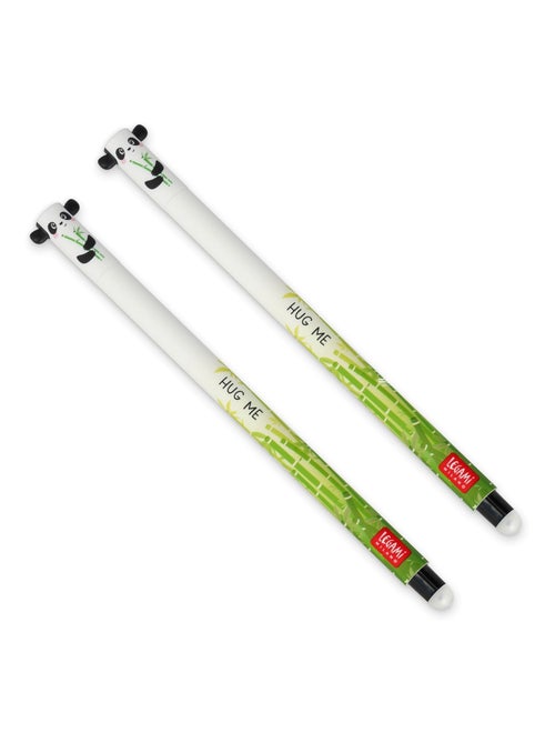 Lot de 2 stylos à encre gel effaçable - Panda - Kiabi
