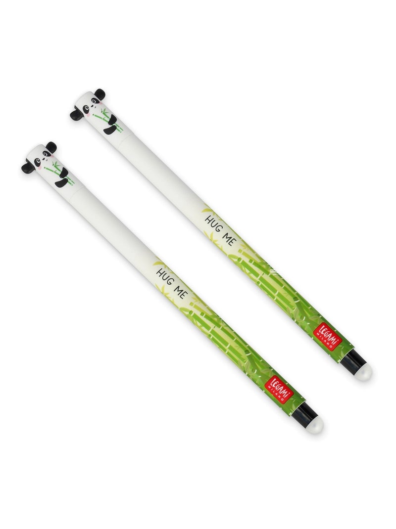Lot de 2 stylos à encre gel effaçable - Panda N/A - Kiabi