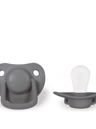 Lot de 2 sucettes anatomique en silicone 0-6m Filibabba