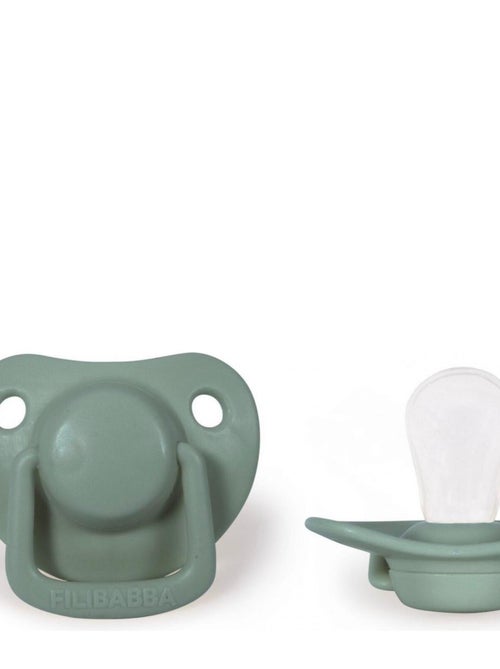 Lot de 2 sucettes anatomique en silicone 0-6m Filibabba - Kiabi