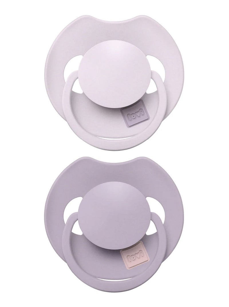 Lot de 2 sucettes dynamique difrax lovi prime taille 1 de 0 à 6 mois Violet - Kiabi