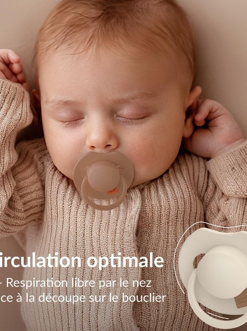 Lot de 2 sucettes dynamique difrax lovi prime taille 2 de 6 à 18 mois - Kiabi