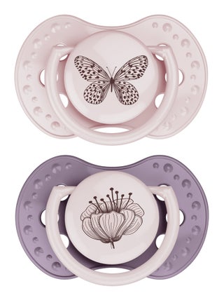 Lot de 2 sucettes dynamique lovi botanic taille 2 de 3 à 6 mois